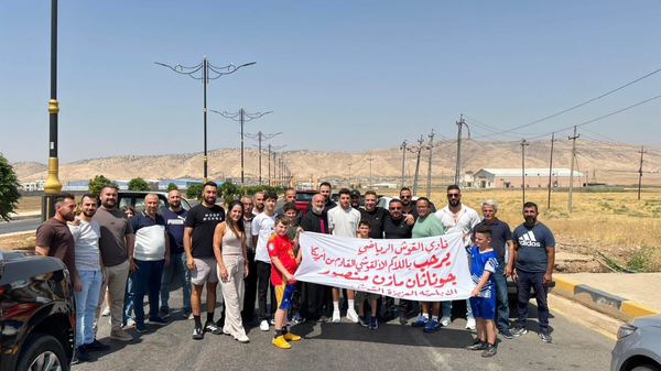 Assyrian boxer Jonny "Magic" Mansour tours northern Iraq, including hometown Alqosh